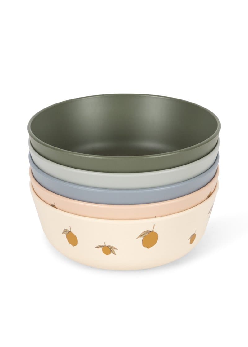 Konges Sløjd - 5-Pak Skåle Lemon Mix