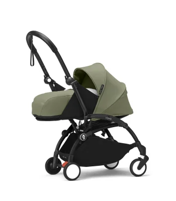Stokke YOYO3 0+ Klapvogn med Blød lift - Sort-Olive