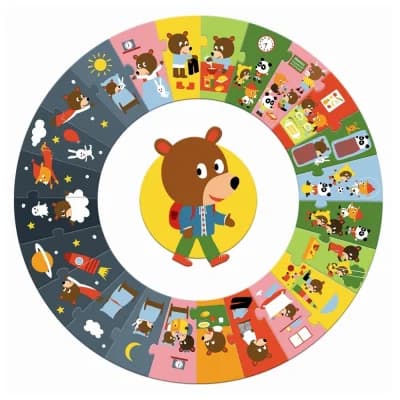 Djeco Cirkelpuselspil - Bjørns dag  - billede 2