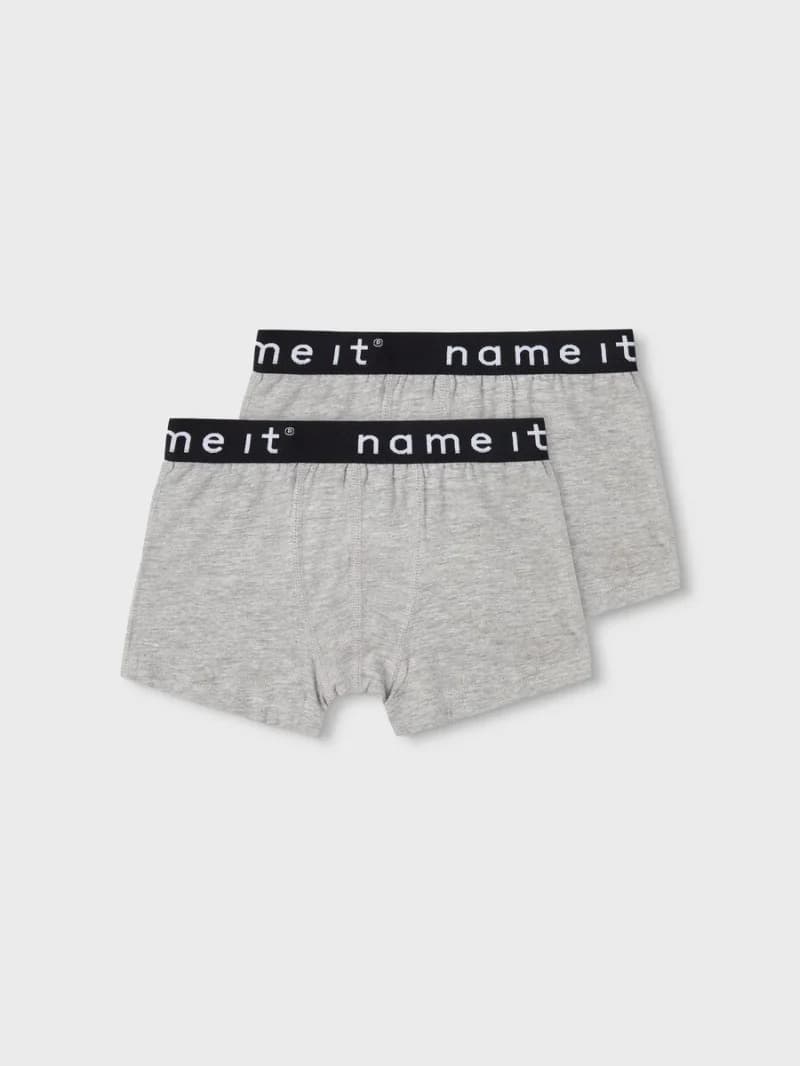 Name It - Boxershorts 2-Pak Grey Øko