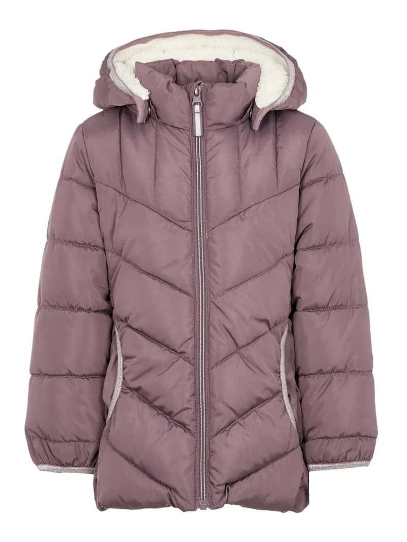 Name-It - NMF Mus Dynejakke - Black Plum