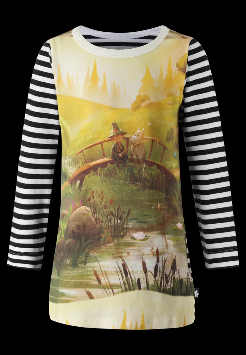 Reima - Natkjole Mummitrolde Black (Moomin Sovare) Øko bomuld