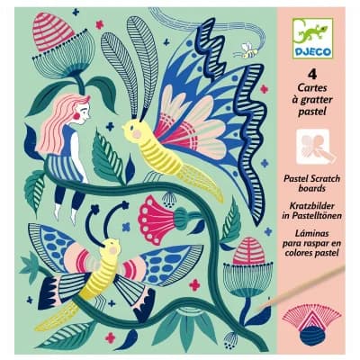 Djeco - Scratch kort - Fantasihaven - billede 3