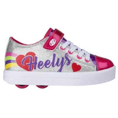 Heelys Rullesko - Silver/Rainbow/Heart- 2 hjul - billede 2
